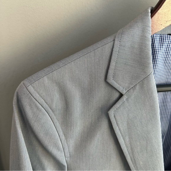 Banana Republic light blue grey sport coat - Picture 2 of 5